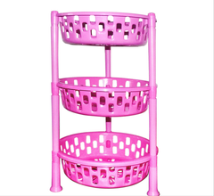 2507 Round Multipurpose Plastic Storage Rack Organiser