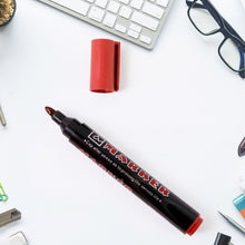 Premium Permanent Red Marker Pen Set (12 Pcs Set)