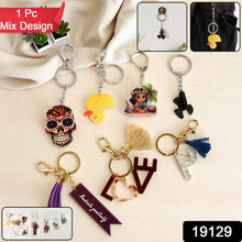 Trendy Designer Assorted Keychains (Mix Design  1 Pc)