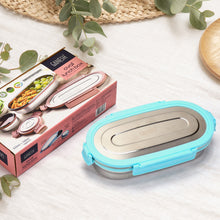 8141 Ganesh Stainless Steel Lunch Box  Small Container ( Set Of 2 Pcs )