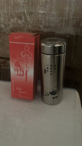 6756 Mini Stainless Steel Water Bottle Bottle 380ml For School   Home Use